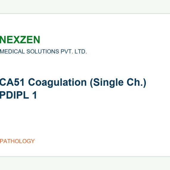 CA51 Single-Channel Coagulation Analyzer